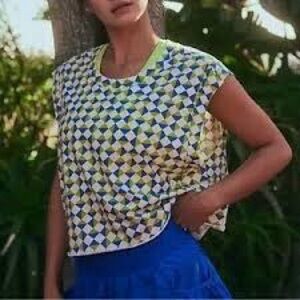 Free People Inspire Printed Tank in Geometric Patterned